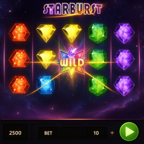 BetZino - Starburst Slot - Jeu en argent réel